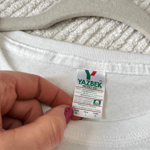 Vintage Cabo San Lucas Shark Graphic Tee White T-Shirt Large Made in Mexico - Picture 5 of 8